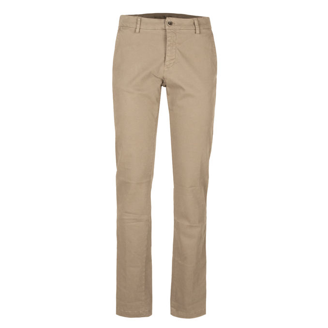 TROUSERS CHINO GARBADINA MODAL Man Light Beige