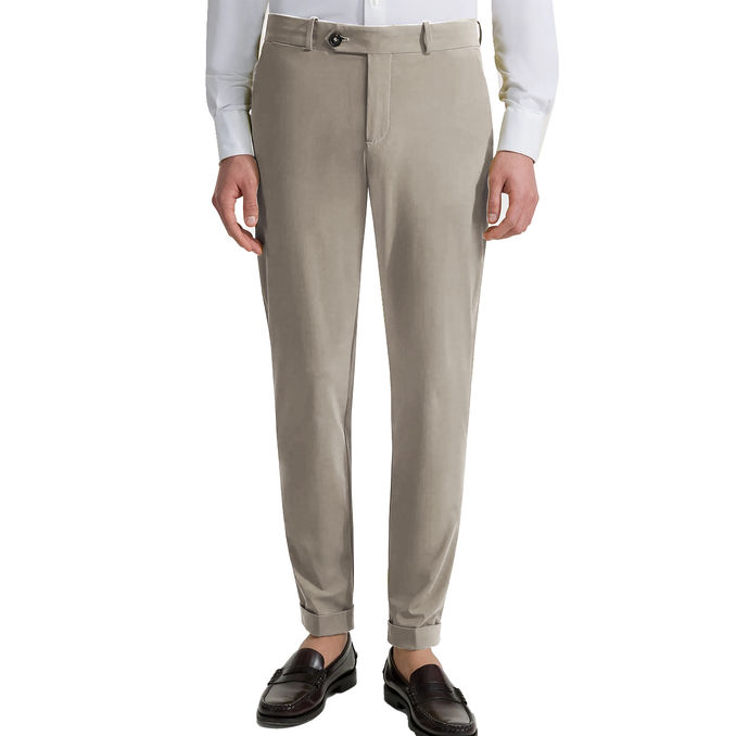TROUSERS CHINO Man White Sand