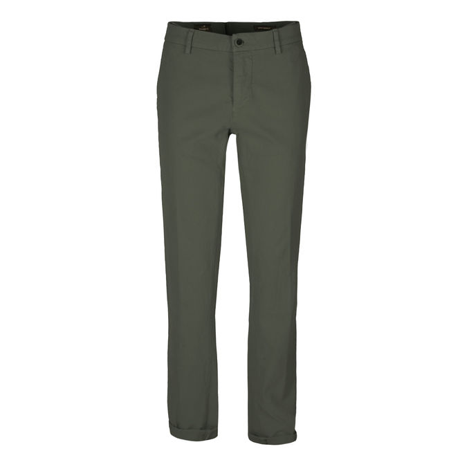 TROUSERS CHINO PIQUET OPENWEAVE Man Green