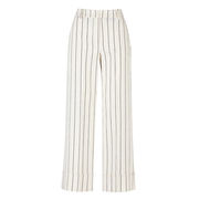 TROUSERS CROP GIRTUK Woman Cream Black TROUSERS CROP GIRTUK Woman Cream Black