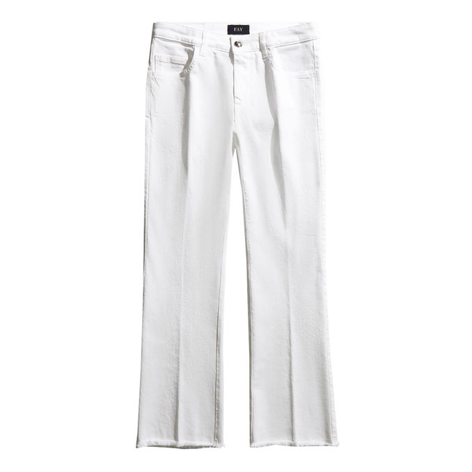 TROUSERS CROPPED Woman White