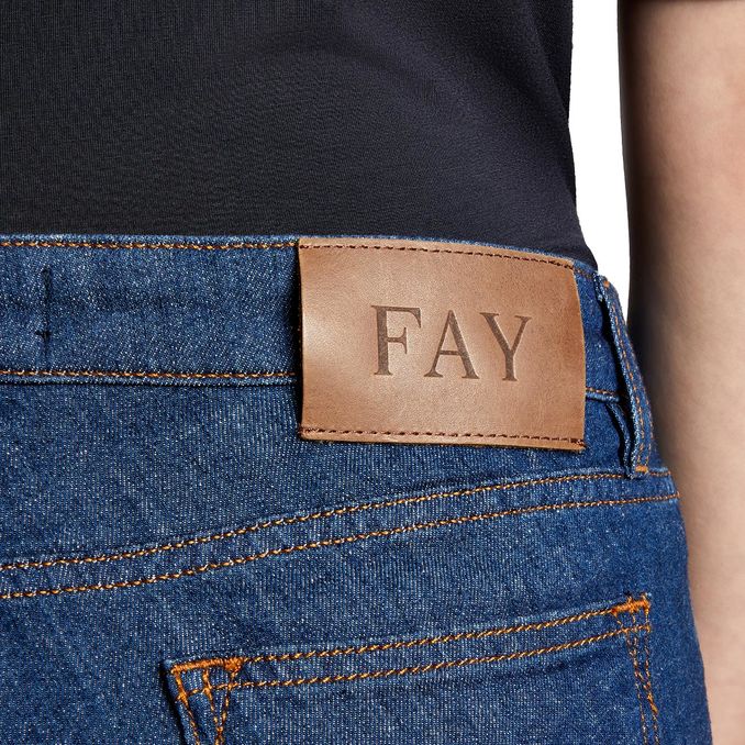 TROUSERS DENIM CROPPED Woman Light Bluette