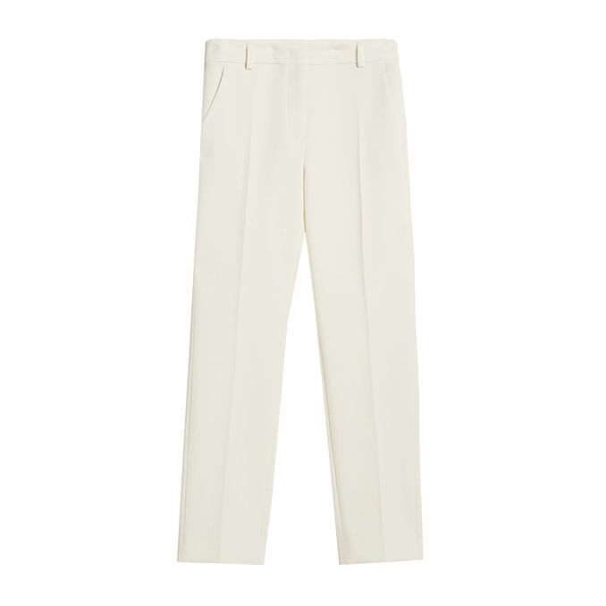 TROUSERS DOUBLE CANVAS PATATA Woman Cream