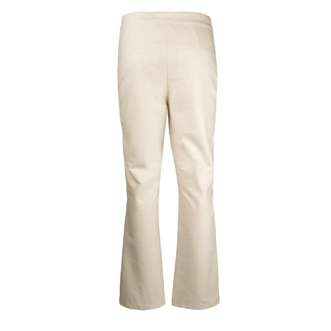 TROUSERS FURIO Woman White Silk