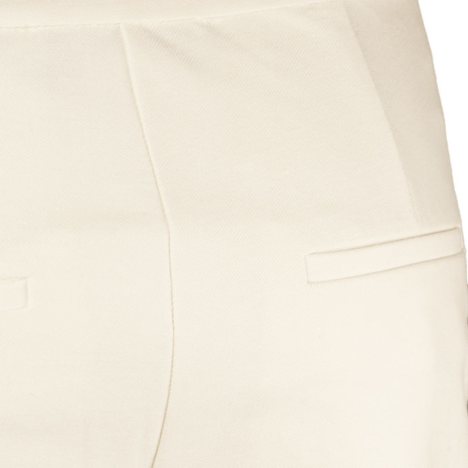 TROUSERS FURIO Woman White Silk