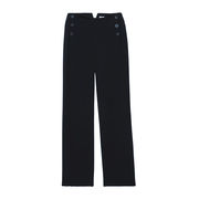 パンツ S Max Mara FW23 PANTALONE UMANITA (2391360139600 012) Straight-fit technical jersey trousers, navy | 