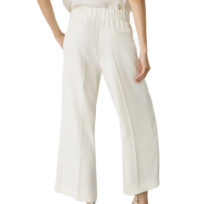 TROUSERS GRACE Woman White Wool