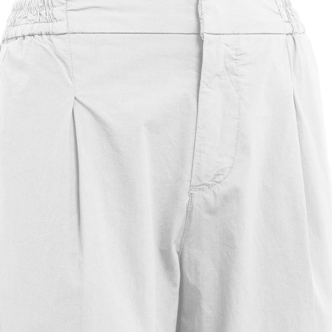 TROUSERS IN CANVAS PARACUTE Woman White
