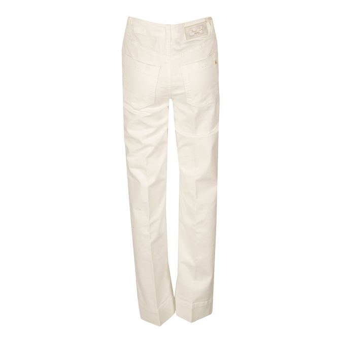 TROUSERS IN GABARDINE Woman Natural
