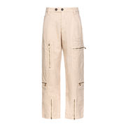 TROUSERS MATESE Woman Beige Flour Oat 