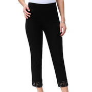 TROUSERS MILLENNIUM CROPPED Woman Black TROUSERS MILLENNIUM CROPPED Woman Black