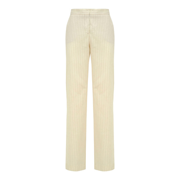 TROUSERS MONACO Woman Ivory Camel