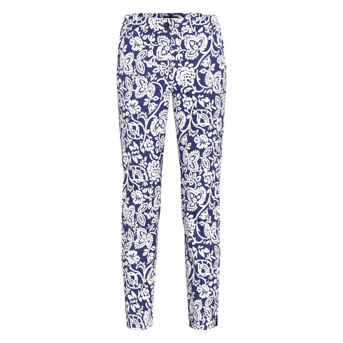 TROUSERS PERGOLA Woman Blue Flower