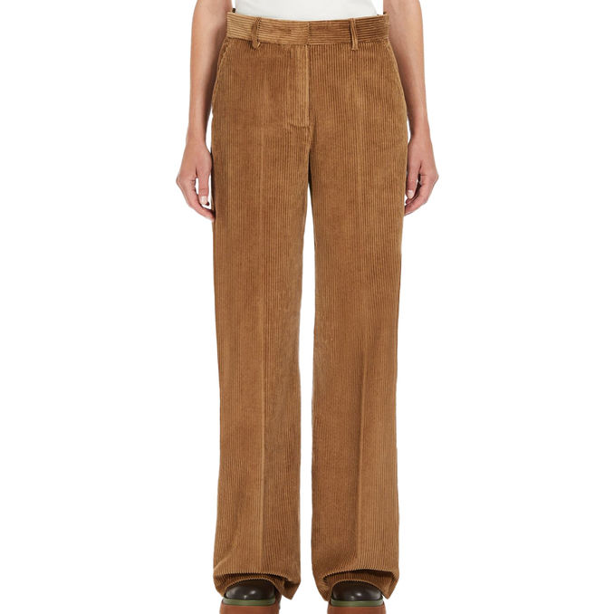 TROUSERS VELVET TANIA Woman Camel