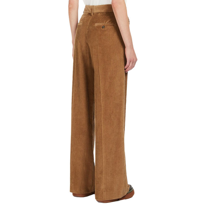TROUSERS VELVET TANIA Woman Camel