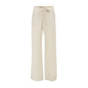 TROUSERS WITH POCKETS Woman Beige Soft TROUSERS WITH POCKETS Woman Beige Soft