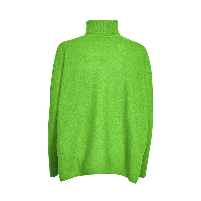 TRUTLENECK PONCHO CLARA Woman Vert Fluo