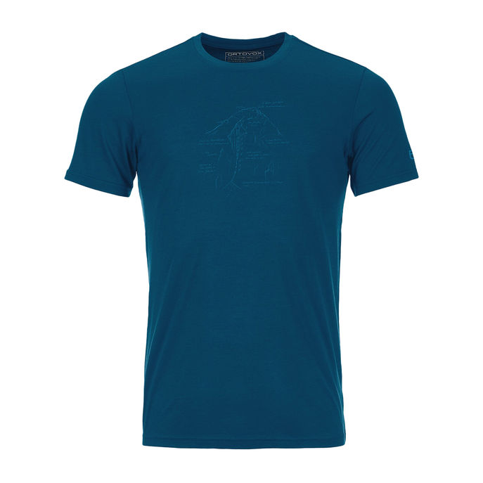 TSHIRT 120 TEC LAFATSCHER Man Petrol Blue