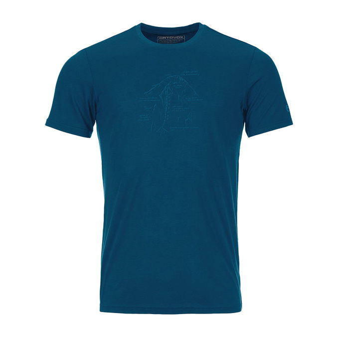TSHIRT 120 TEC LAFATSCHER Man Petrol Blue