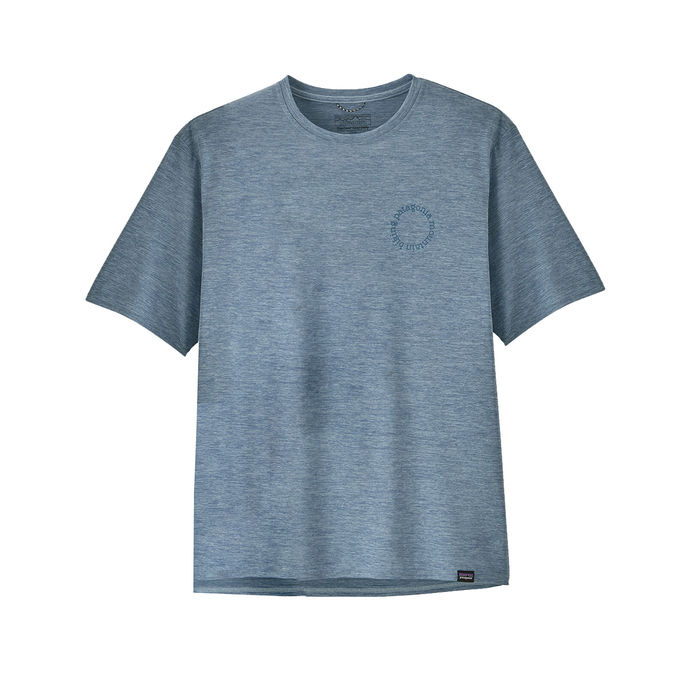 TSHIRT COOL DAILY GRAPHIC Man Spoke Stencil Steam Blue