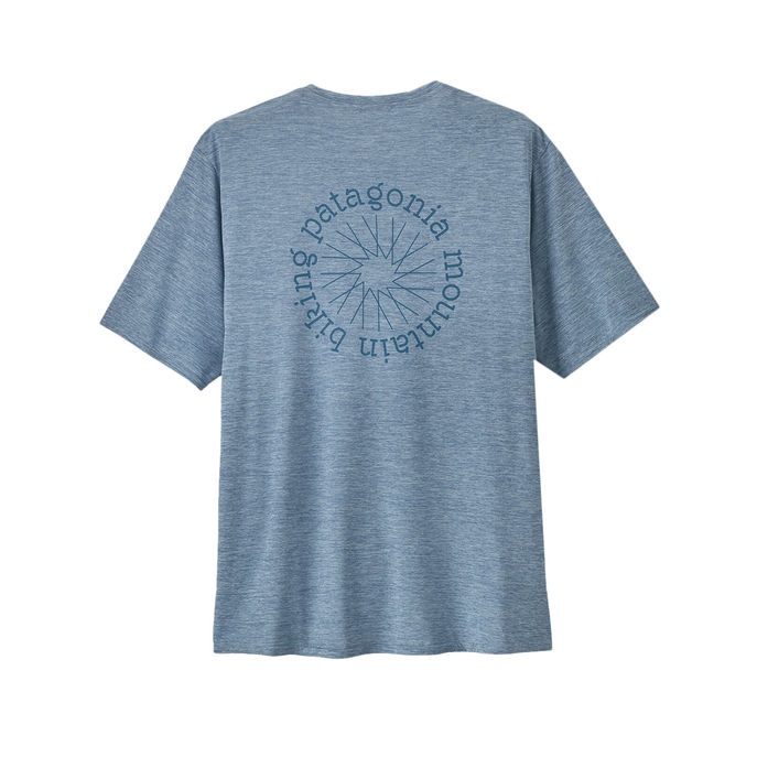 TSHIRT COOL DAILY GRAPHIC Man Spoke Stencil Steam Blue