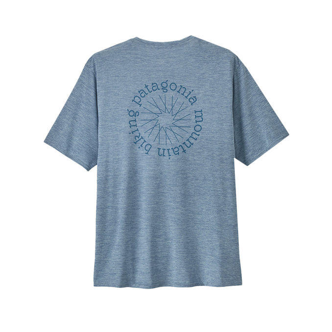 TSHIRT COOL DAILY GRAPHIC Man Spoke Stencil Steam Blue