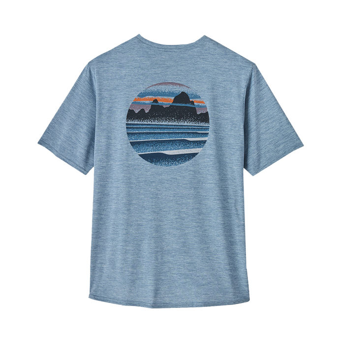 TSHIRT COOL DAILY GRAPHIC Man Stencil Steam Blue