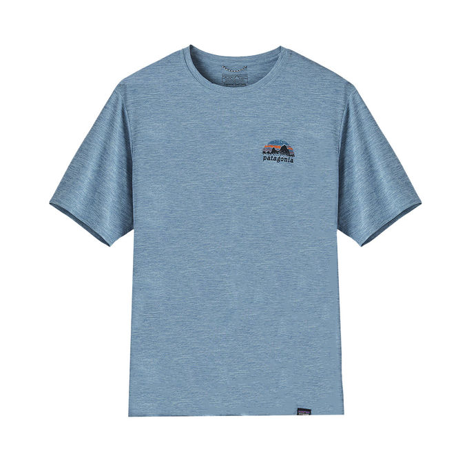 TSHIRT COOL DAILY GRAPHIC Man Stencil Steam Blue