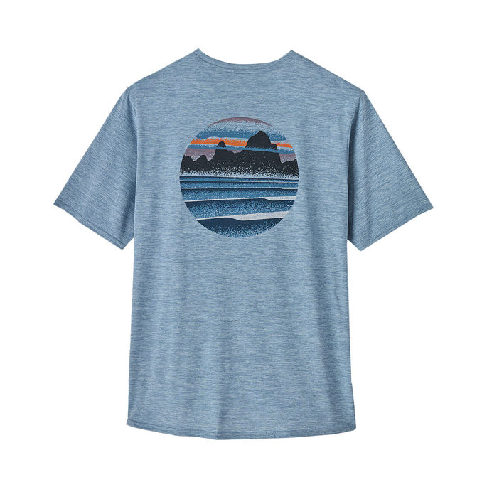 TSHIRT COOL DAILY GRAPHIC Man Stencil Steam Blue