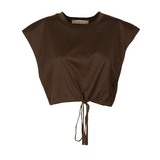 TSHIRT COULISSE Woman Gianduia