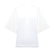 TSHIRT GIROCOLLO JERSEY E POPELINE Woman Milk TSHIRT GIROCOLLO JERSEY E POPELINE Woman Milk