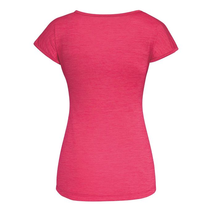TSHIRT PUEZ MELANGE DRY TON Woman Rose Red Melange