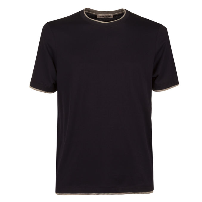 TSHIRT SOLID COLOR Man Blue