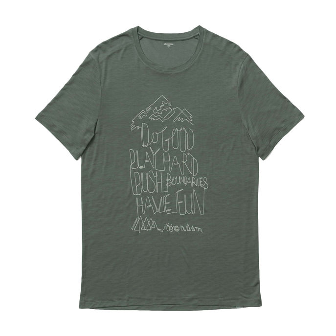 TSHIRT TREE MESSAGE Man Greeness