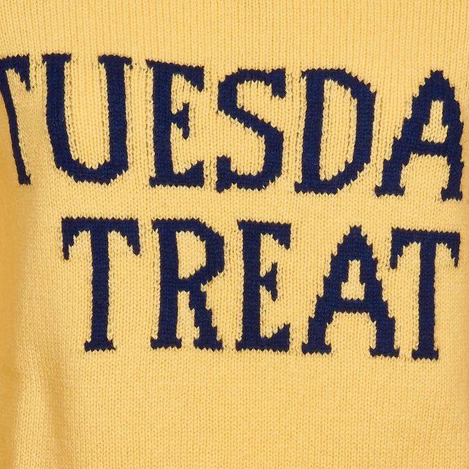 TUESDAY TREAT PULLOVER IN WOOL Woman Yellow