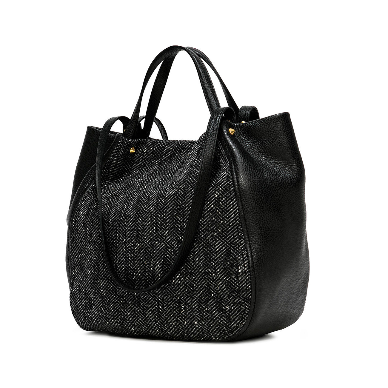 TOTE BAG IN HAMMERED LEATHER Woman Leather 2007351131603
