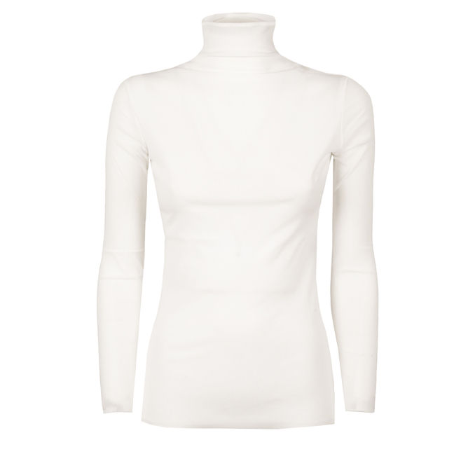 TULLE TURTLENECK Woman White