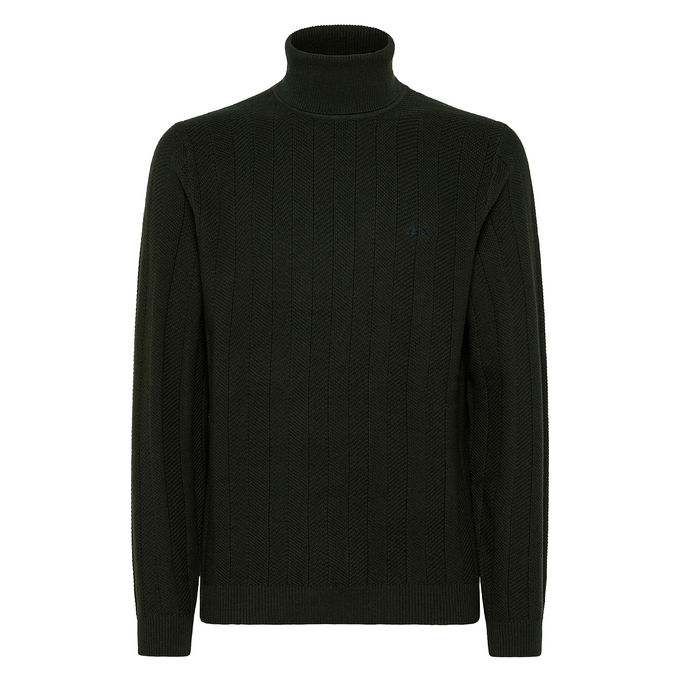 TURTLE KNIT TURTLENECK Man Deep Army