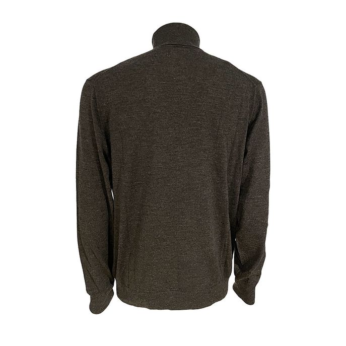 TURTLE NECK JUMPER IN MERINO WOOL Man Anthracite