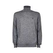 TURTLE NECK JUMPER IN MERINO WOOL Man Grey TURTLE NECK JUMPER IN MERINO WOOL Man Grey