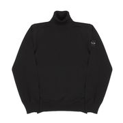 TURTLE NECK SWEATER IN MERINO WOOL Kids Black TURTLE NECK SWEATER IN MERINO WOOL Kids Black
