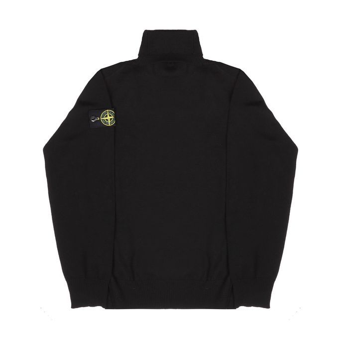 TURTLE NECK SWEATER IN MERINO WOOL Kids Black