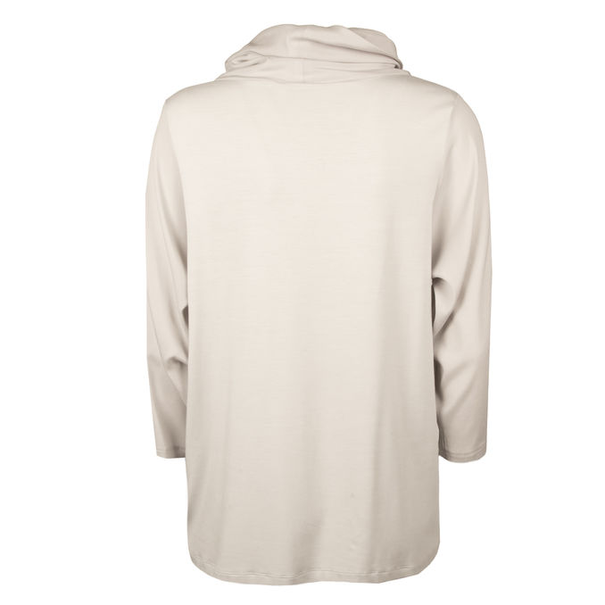 TURTLENECK BICYCLIST IN STRETCH VISCOSE Woman Light Grey