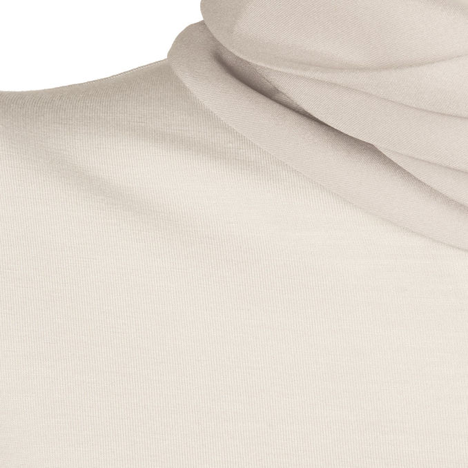 TURTLENECK BICYCLIST IN STRETCH VISCOSE Woman Light Grey