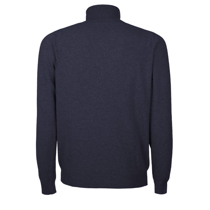 TURTLENECK CYCLIST Man Bleu Navy Melange