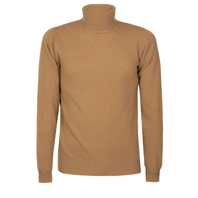 TURTLENECK CYCLIST Man Camel Melange