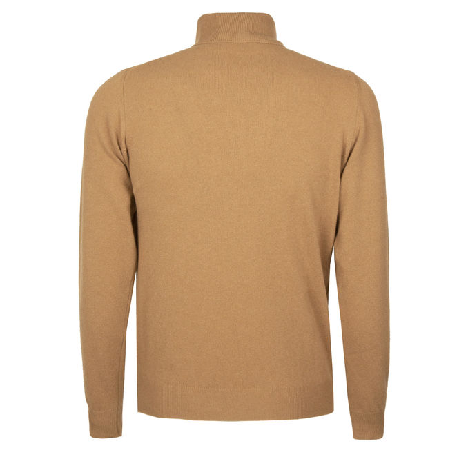 TURTLENECK CYCLIST Man Camel Melange