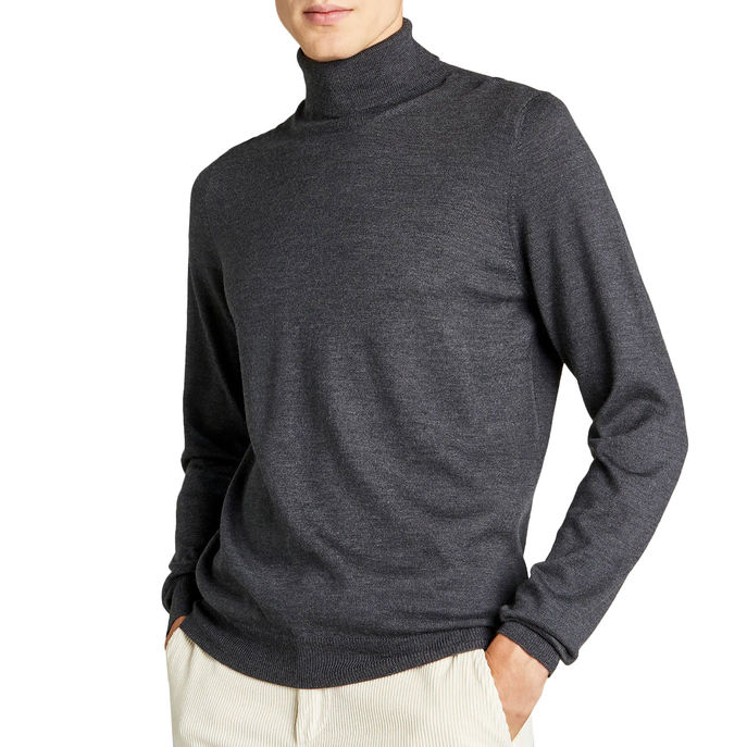TURTLENECK IN EXTRA FINE MERINOS WOOL STOCKING KNIT Man Catramer