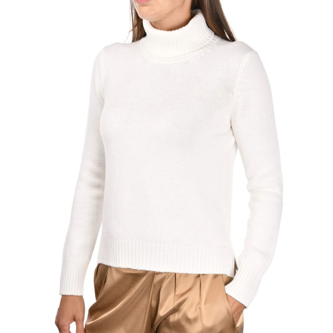 TURTLENECK IN MERINOS Women Ivory