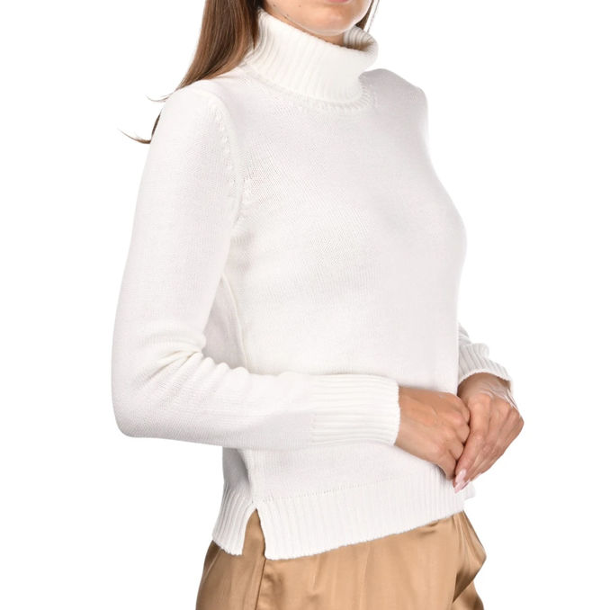 TURTLENECK IN MERINOS Women Ivory